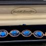 Rose Plated Blue Stone Bracelet Image 2