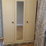 Triple Wardrobe (Pine and Cream) Image 2