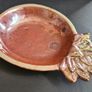 Vintage Retro clay ceramic plate, Tinket Tray, jewellery tray, handmade Image 3