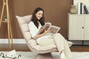 Relax chair Adjustable backrest 360 swivel linen cover be