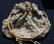 Vintage Handbag, Wedding Pouch, Crochet Purse, Bride Pouch, Bridesmaid Bag, Party Bag, Evening Bag