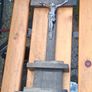 Vintage/Antique Metal Cross/Timber Image 2