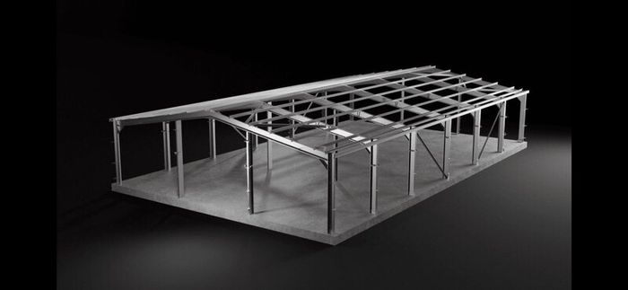 Galvanised sheds