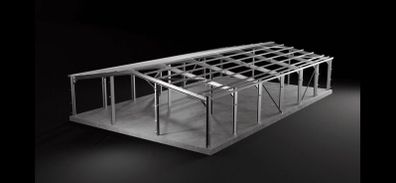 Galvanised sheds