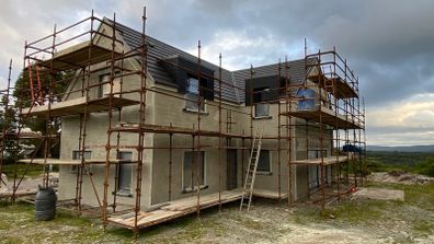 Scaffolding - Two story house