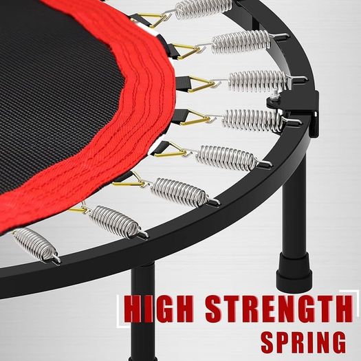 NEW SALE | 40" Folding Mini Fitness Indoor Exercise Workout Rebounder Trampoline with Handle, Max Load 150KG