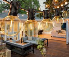 Festoon Lights Outdoor 100FT, G40 LED String Lights Mains Powered with 50+2 Plastic Bulbs,Waterproof Connectable Outdoor String Llights for Garden,Porch, Backyard,Bistro (FREE POSTAGE)