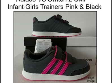 Adidas VS Switch 2 CMF Infant Girls Trainers Pink & Black