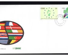 1990 Ireland Ireland's Presidency of the European Communities & European Year of Tourism Commemorative Stamps An Post First Day Cover (FDC)
