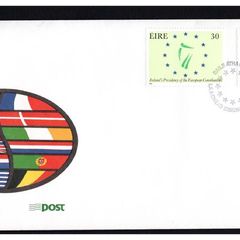 1990 Ireland Ireland's Presidency of the European Communities & European Year of Tourism Commemorative Stamps An Post First Day Cover (FDC)