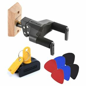 Hercules GSP38WB PLUS Guitar Wall Hanger, HA101 Auto Grip System Lock & Picks