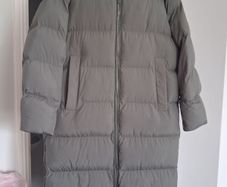 Opus Hubina Longline Puffer Coat - Sage Green - Size 38 UK 12 - BNWT RRP 240