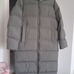 Opus Hubina Longline Puffer Coat - Sage Green - Size 38 UK 12 - BNWT RRP 240