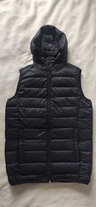 Primark WORKOUT Ultra Lightweight Hooded Gilet | Black | Size XS