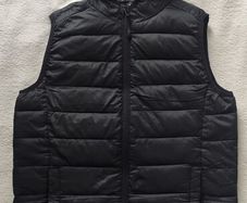 Primark WORKOUT Ultra Lightweight Hooded Gilet | Black | Size XS