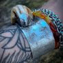 1 reclaimed wild boar tusk from soldered handcrafted 925 silver bracelet Image 8