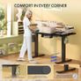 Electric Height Adjustable Standing Desk 120 x 60cm Sit Stand Up with Backpack Hook Memory Smart Pannel EF1 Series(Black Frame+Black Desktop) Image 6