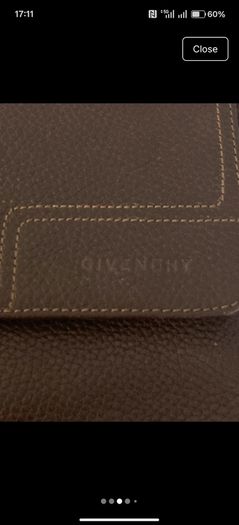 Stunning Givenchy French Couture Men's Leather Messenger Laptop Bag