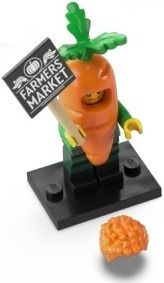 LEGO Minifigure - Carrot Mascot - Collectible Minifigures Series 24