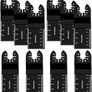 FREE EXPRESS SHIPPING 10PCS Oscillating Saw Blades Wood Metal Cutting Universal Quick Release Multitool Accessories for Bosch Craftsman Dewalt Dremel Fein Ridgid Tch Makita Milwaukee Image 4