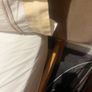 Wooden frame slated king size bed Image 4