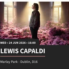 Lewis Capaldi - Standing tickets - Weds  20th - Dublin