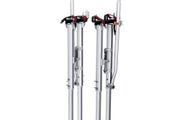Drywall Stilts, 91.4 cm-127 cm Adjustable Aluminum Tool Stilts with Protective Knee Pads, Durable and Non-slip Work Stilts for Sheetrock Painting