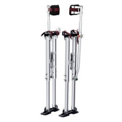 Drywall Stilts, 91.4 cm-127 cm Adjustable Aluminum Tool Stilts with Protective Knee Pads, Durable and Non-slip Work Stilts for Sheetrock Painting