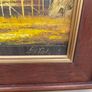 Original Signed Oil Painting Tropical Village Landscape Framed 35 x 46 cm Image 2