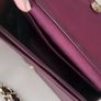 Accessorize burgundy velvet gold stud and chain bag - Rrp 50 Image 6