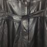 Bershka Black High Waisted Faux Leather Trousers Image 4
