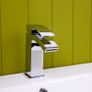 Waterfall Bathroom Mixer Tap | Chrome Image 3