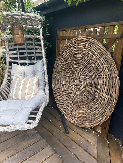 New XL 140cm diameter KUBU rattan wall hanging indoor/outdoor statement piece