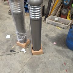 2 bollard lights 1050 mm high