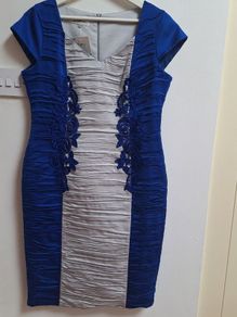 Two-piece dress and sheer chiffon jacket set