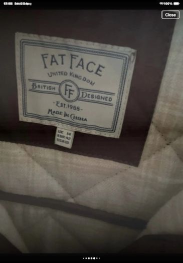 jacket fat face size 14 longline shacket burgundy/ plum shade