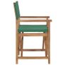 Directors Chair Solid Teak Wood Green Image 7