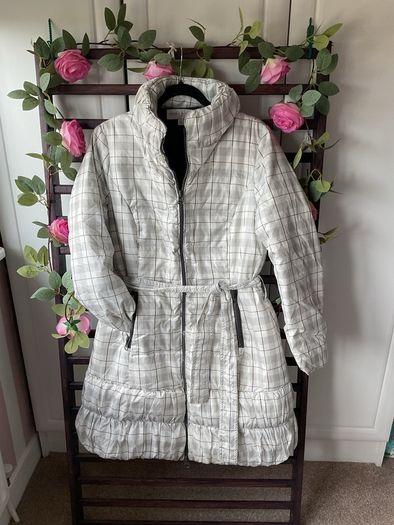 jacket Edina Ronay Feather & down jacket black & white size 12