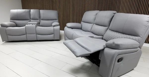 Rita recliner sofa 3+2 seater Light Grey