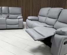 Rita recliner sofa 3+2 seater Light Grey
