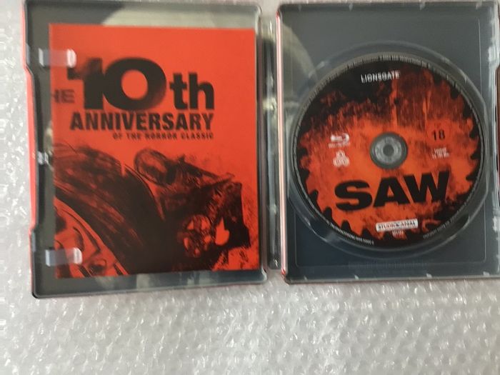 Saw Directors Cut 10th Anniversary Steelbook Red Edition