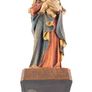 Vintage Hand Carved Madonna and Child Wooden Statue Image 10