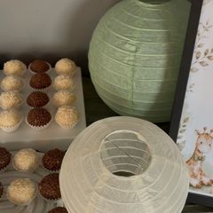 Sage green Paper Lanterns