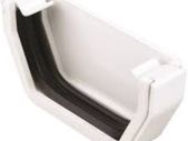 White PVC Gutter Stopend