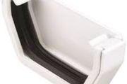 White PVC Gutter Stopend