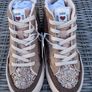 Zara High Top Sneaker with Glittery Detail (size 13.5) Image 2