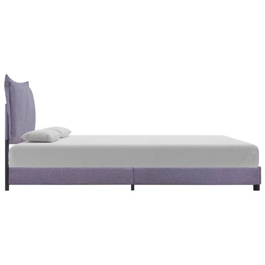 Bed Frame Light Grey Fabric 120x190 cm