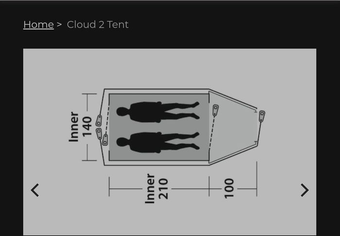 Outwell cloud 2, 2 man tent