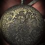 Spiritual Scrying Black Mirror Glass Pocket Watch Necklace Divination Alter All Seeing Realms Witchcraft Image 3