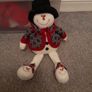 Christmas stuffed Santa & snowman Image 2
